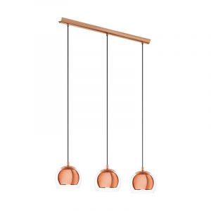 Lampada a sospensione in rame in vetro, Iroma