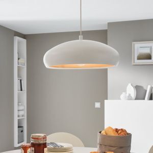 Lampada a sospensione semisfera in rame metallo, Egine