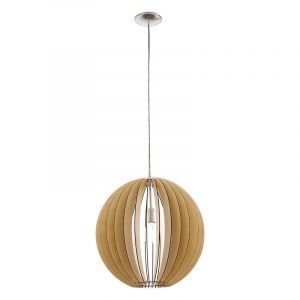 Lampada a sospensione legno rustica, Bergama