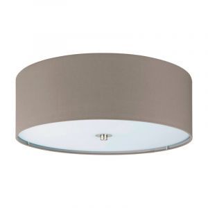 Lampada da soffitto tortora in tessuto, Abano