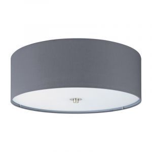 Lampada da soffitto grigia in tessuto, Abano
