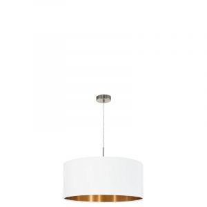Lampada a sospensione in rame in tessuto, Abano