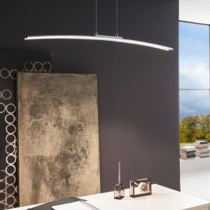 Lampada a sospensione cromata in alluminio, Arantxa, 30W, 3000K LED