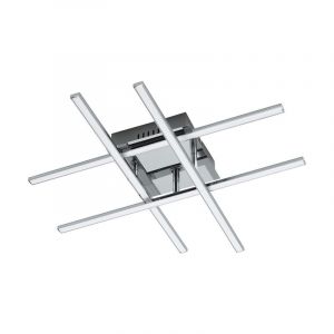 Lampada da soffitto cromata in acciaio, Arantxa, 24W, 3000K LED