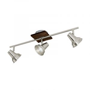 Faretto da soffitto in legno marrone, Olmo