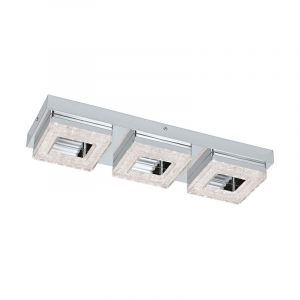 Applique da parete cromata in plastica, Arjo, 4W, 3000K LED