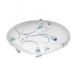 Lampada da soffitto bianca in vetro, Arsalan, 16W, 4000K LED