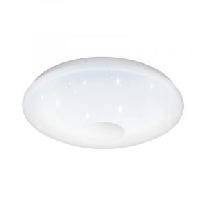 Lampada da soffitto argenta in plastica, Barbera, 20W, bianco regolabile tra caldo e freddo LED