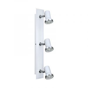 Faretto da soffitto cromato in vetro, Jasmijn, IP44