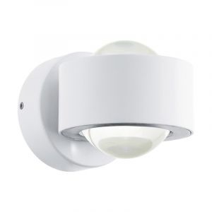 Lampada da parete up down bianca in vetro, Beerd, 3W, 3000K LED