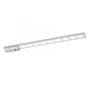 Luce sottopensile cucina argenta in alluminio, Veroni, 8W, 4000K LED