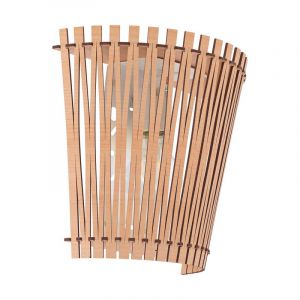 Applique da parete marrone in legno, Berry
