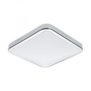 Applique da parete cromata in plastica, Beyza, 16W, 3000K LED, IP44