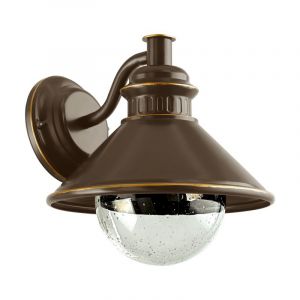Lampada da esterno marrone in vetro, Bircan, IP44