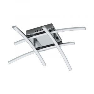 Plafoniera cromata in alluminio, Josua, 5W, 3000K LED