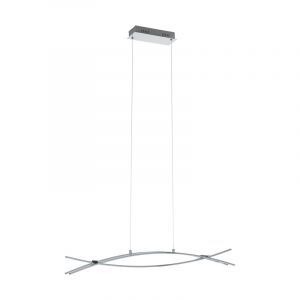 Lampada a sospensione cromata in alluminio, Josua, 9W, 3000K LED