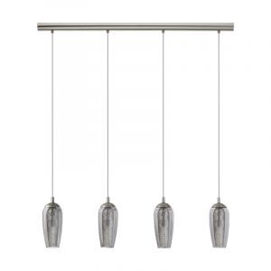 Lampada a sospensione in nichel in vetro, Olcay