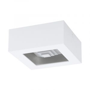 Plafoniera bianca in acciaio, Olger, 6W, 3000K LED
