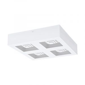 Plafoniera bianca in acciaio, Olger, 6W, 3000K LED