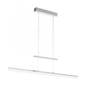 Lampada a sospensione cromata in plastica, Cassandra, 13W, 3000K LED