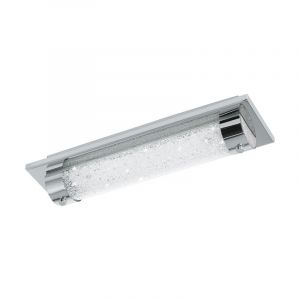 Lampada da soffitto cromata in vetro, Iris, 8W, 4000K LED, IP44