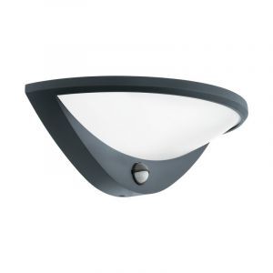 Applique da esterno con sensore di movimento antracite in alluminio, Ryan, IP44