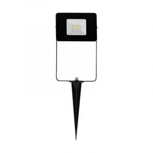 Faretto da giardino nero in alluminio, Joey, IP65, con interruttore