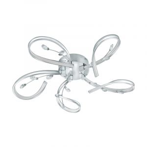 Plafoniera cromata in alluminio, Yorik, 6W, 3000K LED