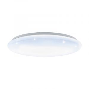 Plafoniera bianca in acciaio, Patryk, 40W, white switch LED