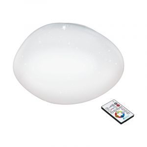 Plafoniera bianca in acciaio, Tyrell, 21W, colore regolabile LED