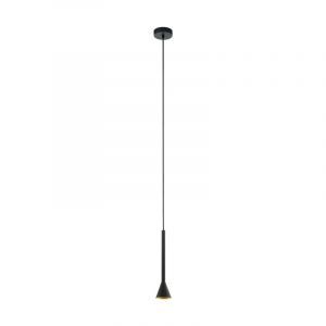 Lampada a sospensione nera in acciaio, Marielle