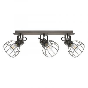 Faretto da soffitto in legno marrone, Tjarda