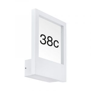 Numero civico illuminato bianco in alluminio, Jovan, IP44