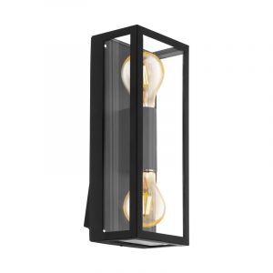 Lampada da esterno nera in acciaio, Alihan, IP44
