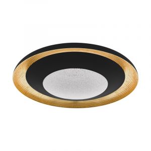Plafoniera dorata in plastica, Maddy, 24W, colore regolabile LED