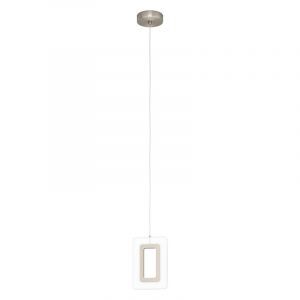 Lampada a sospensione in nichel in plastica, Niels, 5W, 3000K LED