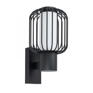 Lampada da esterno nera in acciaio, Latife, IP44