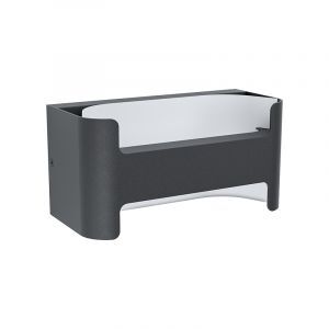 Lampada da esterno bianca in alluminio, Lard, 4,8W, 3000K LED, IP44