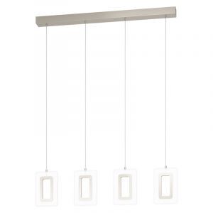 Lampada a sospensione in nichel in plastica, Niels, 5W, 3000K LED