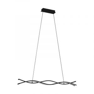 Lampada a sospensione nera in acciaio, Arantxa, 36W, 3000K LED
