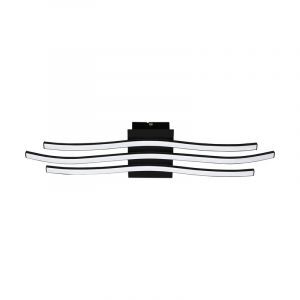 Plafoniera nera in alluminio, Therese, 21W, 3000K LED