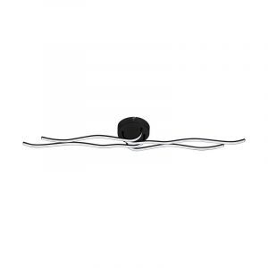 Plafoniera nera in alluminio, Therese, 36W, 3000K LED