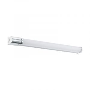 Lampada per specchio cromata in alluminio, Wilson, 15W, 4000K LED, IP44, con interruttore