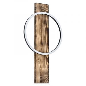Applique da parete in legno marrone, Annebel, 12W, 3000K LED