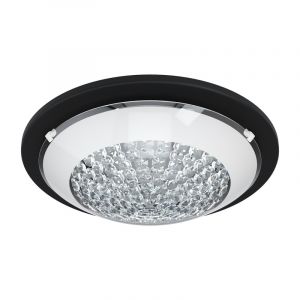 Plafoniera nera in acciaio, Geeske, 11W, 3000K LED