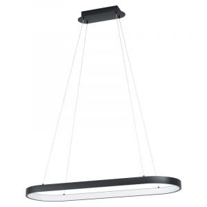 Lampada a sospensione nera in plastica, Maira, 30W, 3000K LED