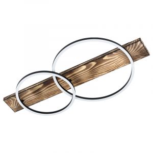Plafoniera in legno marrone, Annebel, 12W, 3000K LED