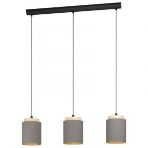 Lampada a sospensione in legno marrone, Gabi