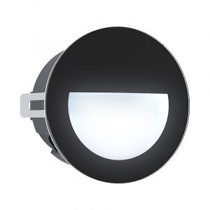Applique da esterno da incasso nera in alluminio, Luigino, 2,5W, 4000K LED, IP65