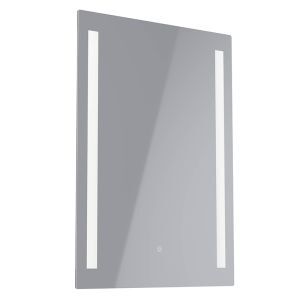 Specchio con luci grigio in vetro, Bibi, 6,1W, 4000K LED, IP44, con interruttore